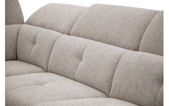 Ecksofa links mit verstellbaren Kopfstützen 5-Sitzer AVENA