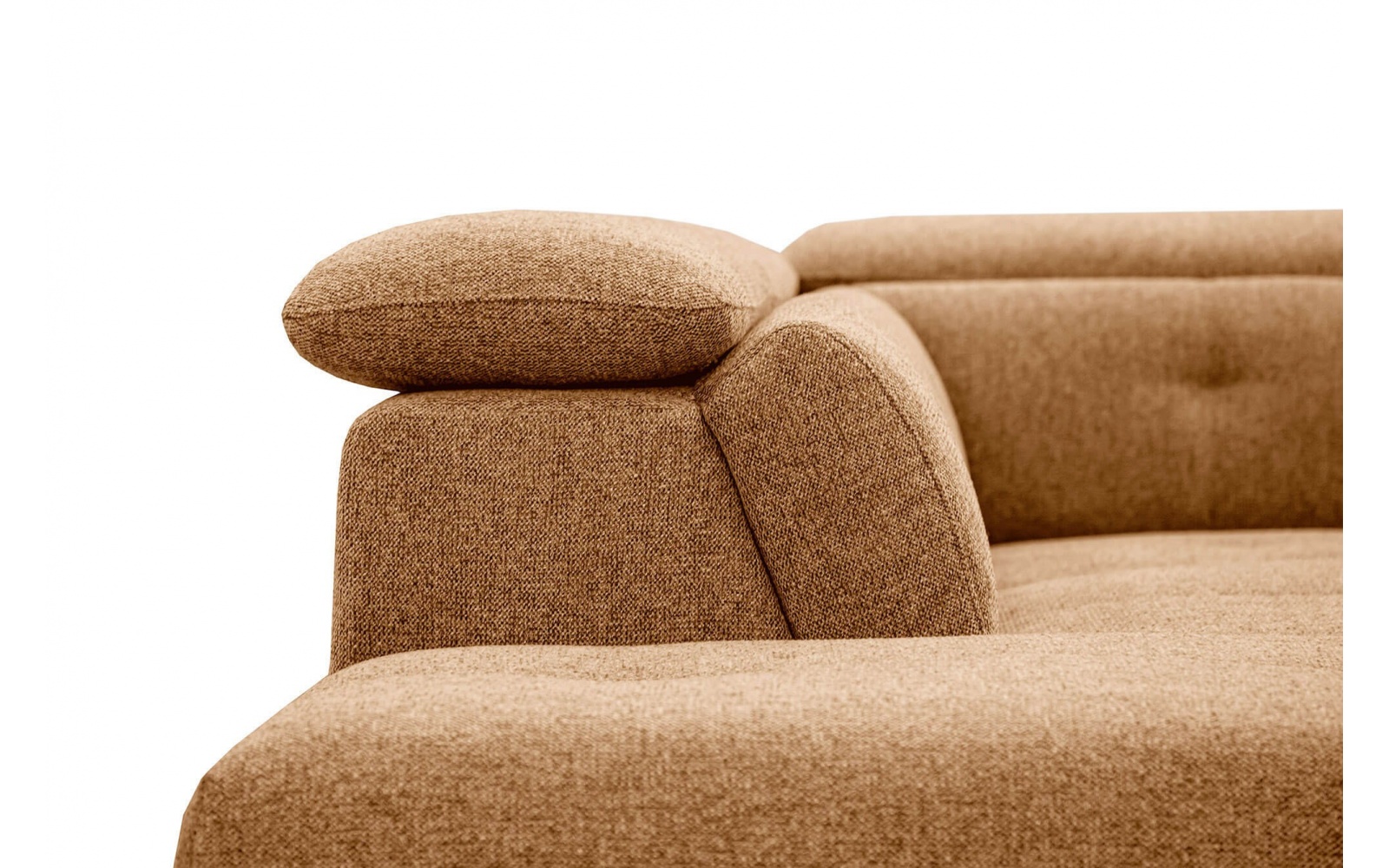 Ecksofa links mit verstellbaren Kopfstützen 5-Sitzer AVENA