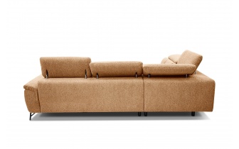 Ecksofa links mit verstellbaren Kopfstützen 5-Sitzer AVENA