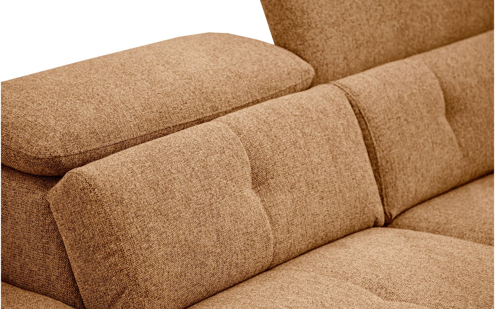 Ecksofa links mit verstellbaren Kopfstützen 5-Sitzer AVENA