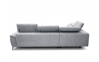 Ecksofa links mit verstellbaren Kopfstützen 5-Sitzer AVENA