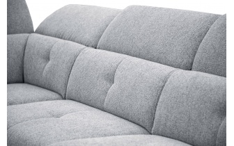 Ecksofa links mit verstellbaren Kopfstützen 5-Sitzer AVENA