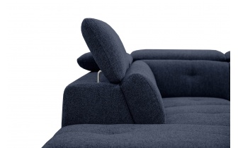 Ecksofa links mit verstellbaren Kopfstützen 5-Sitzer AVENA