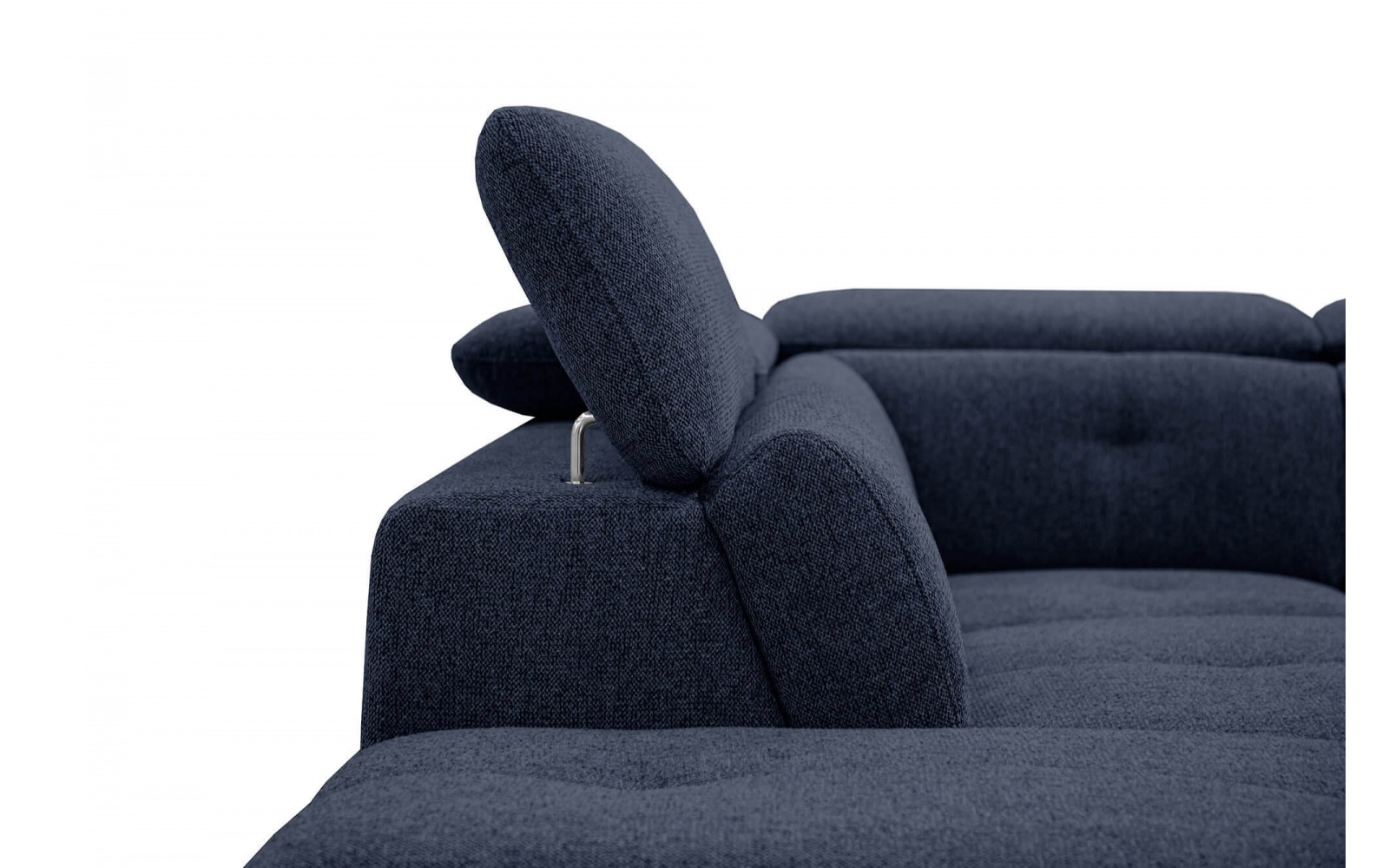 Ecksofa links mit verstellbaren Kopfstützen 5-Sitzer AVENA