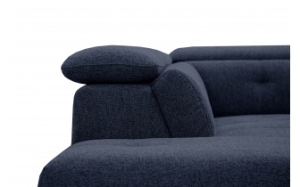Ecksofa links mit verstellbaren Kopfstützen 5-Sitzer AVENA