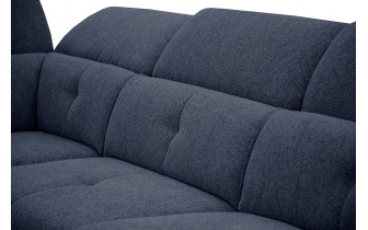 Ecksofa links mit verstellbaren Kopfstützen 5-Sitzer AVENA