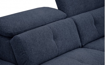 Ecksofa links mit verstellbaren Kopfstützen 5-Sitzer AVENA