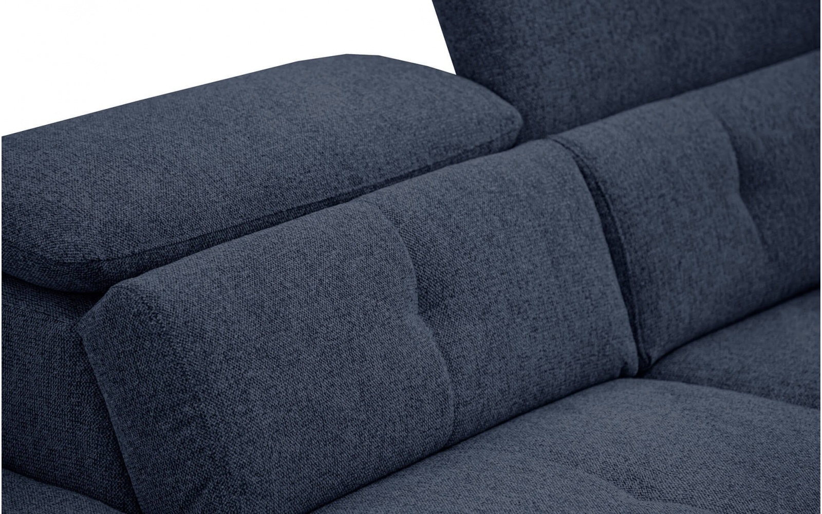 Ecksofa links mit verstellbaren Kopfstützen 5-Sitzer AVENA