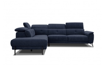 Ecksofa links mit verstellbaren Kopfstützen 5-Sitzer AVENA