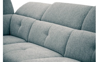 Ecksofa links mit verstellbaren Kopfstützen 5-Sitzer AVENA