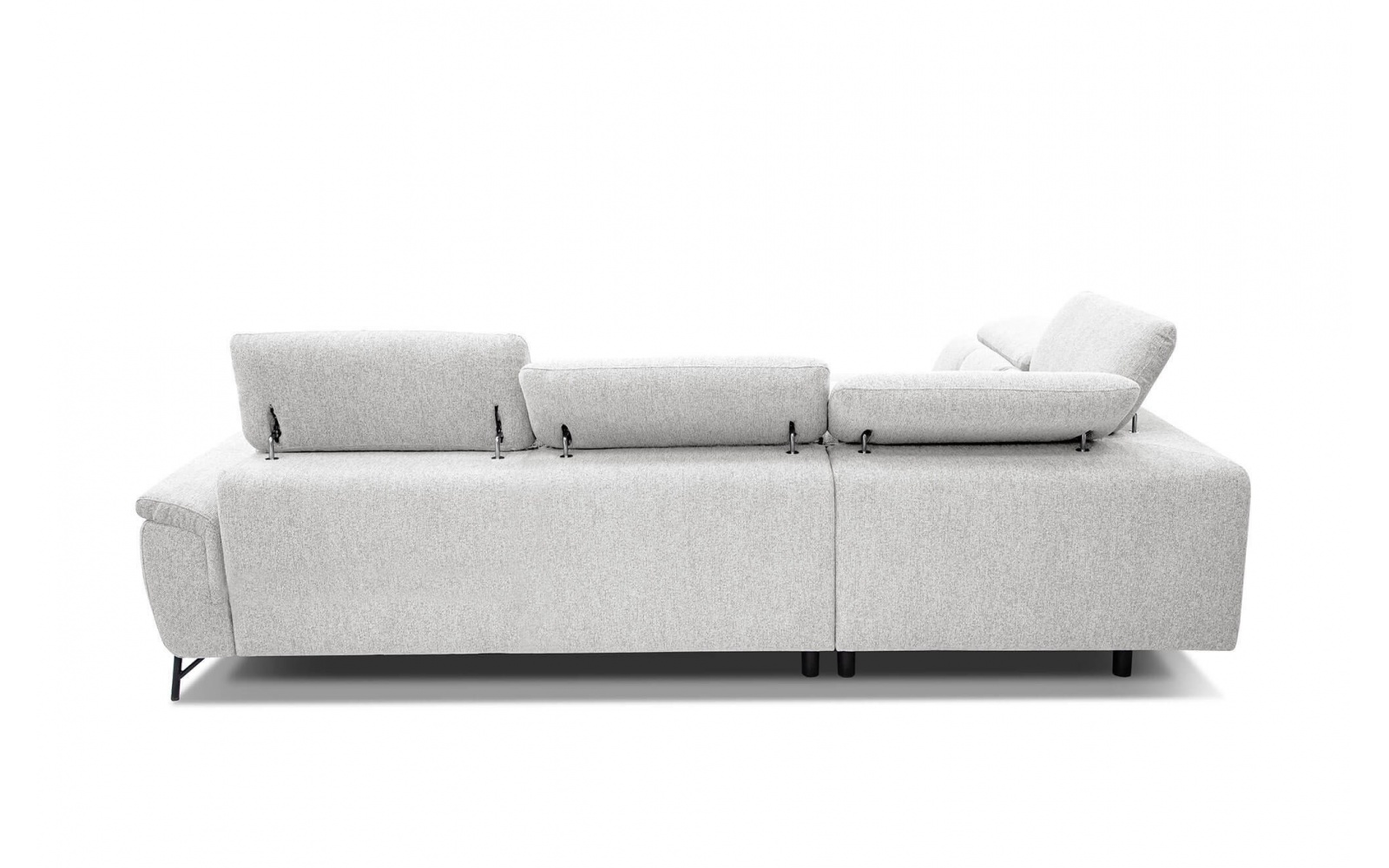 Ecksofa links mit verstellbaren Kopfstützen 5-Sitzer AVENA