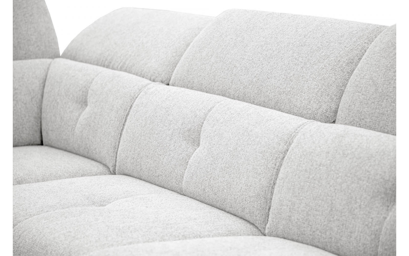 Ecksofa links mit verstellbaren Kopfstützen 5-Sitzer AVENA