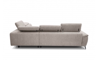 Ecksofa rechts mit verstellbaren Kopfstützen 5-Sitzer AVENA