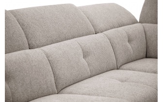 Ecksofa rechts mit verstellbaren Kopfstützen 5-Sitzer AVENA