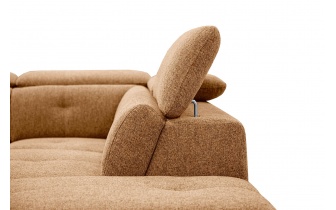 Ecksofa rechts mit verstellbaren Kopfstützen 5-Sitzer AVENA
