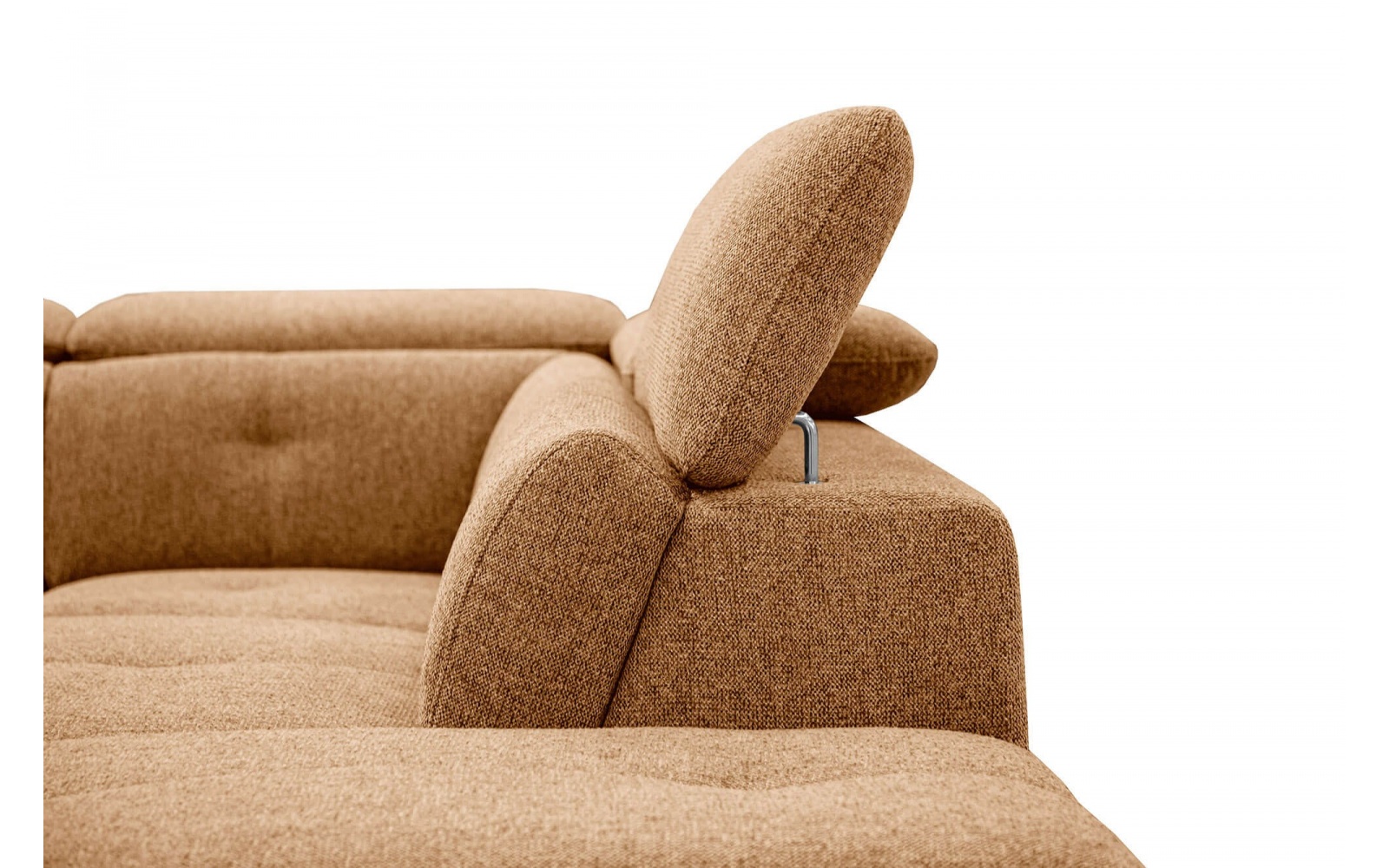 Ecksofa rechts mit verstellbaren Kopfstützen 5-Sitzer AVENA