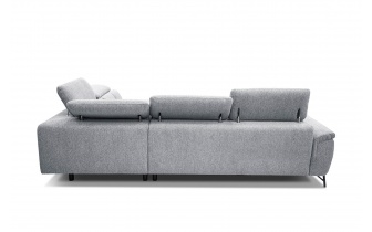 Ecksofa rechts mit verstellbaren Kopfstützen 5-Sitzer AVENA