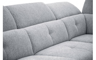 Ecksofa rechts mit verstellbaren Kopfstützen 5-Sitzer AVENA