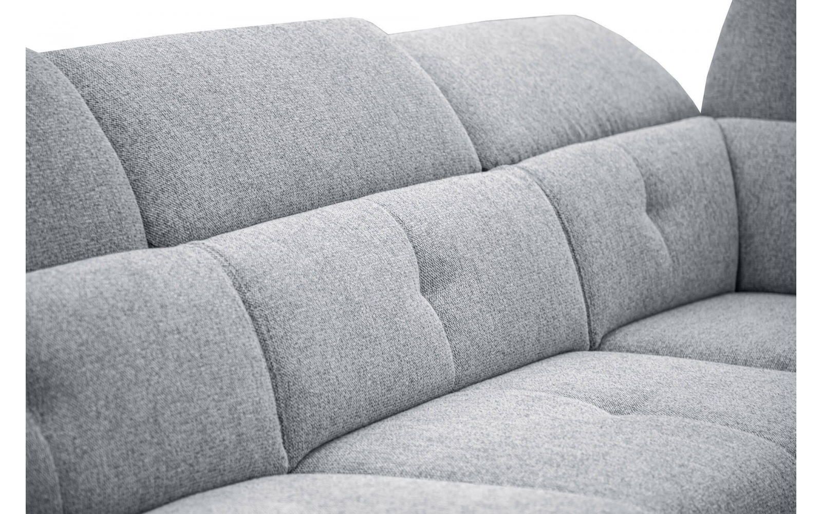 Ecksofa rechts mit verstellbaren Kopfstützen 5-Sitzer AVENA