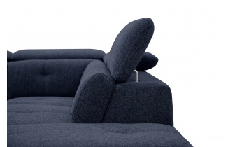 Ecksofa rechts mit verstellbaren Kopfstützen 5-Sitzer AVENA