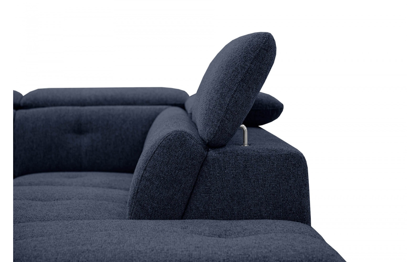 Ecksofa rechts mit verstellbaren Kopfstützen 5-Sitzer AVENA