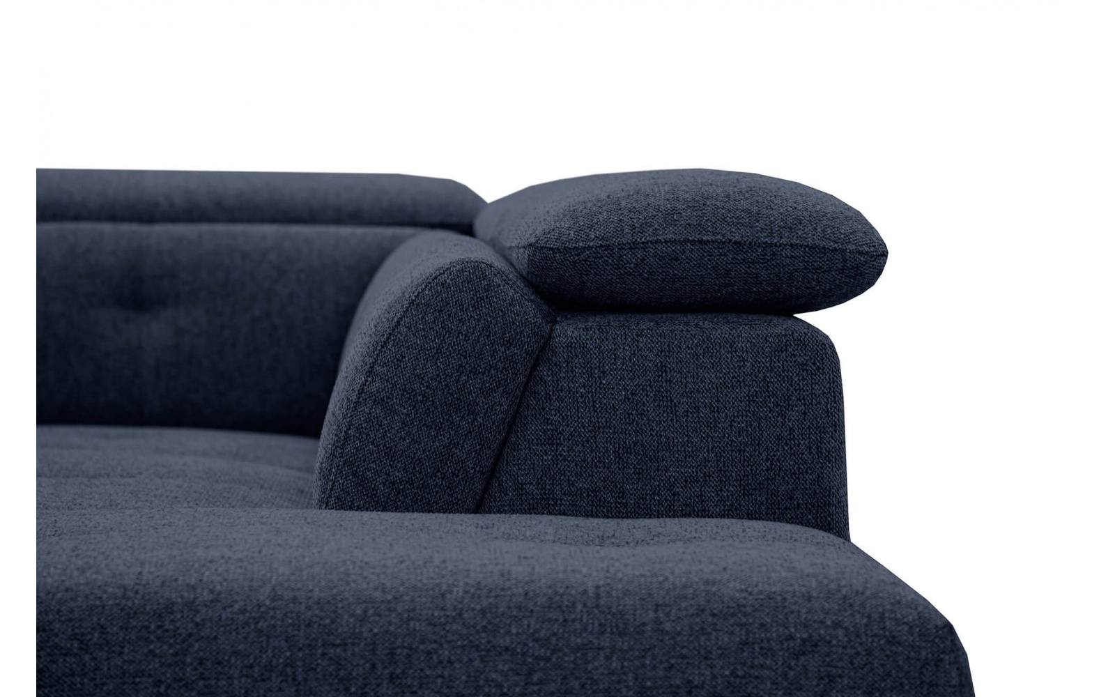 Ecksofa rechts mit verstellbaren Kopfstützen 5-Sitzer AVENA