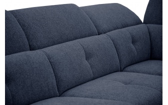 Ecksofa rechts mit verstellbaren Kopfstützen 5-Sitzer AVENA