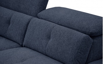 Ecksofa rechts mit verstellbaren Kopfstützen 5-Sitzer AVENA