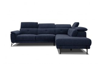 Ecksofa rechts mit verstellbaren Kopfstützen 5-Sitzer AVENA