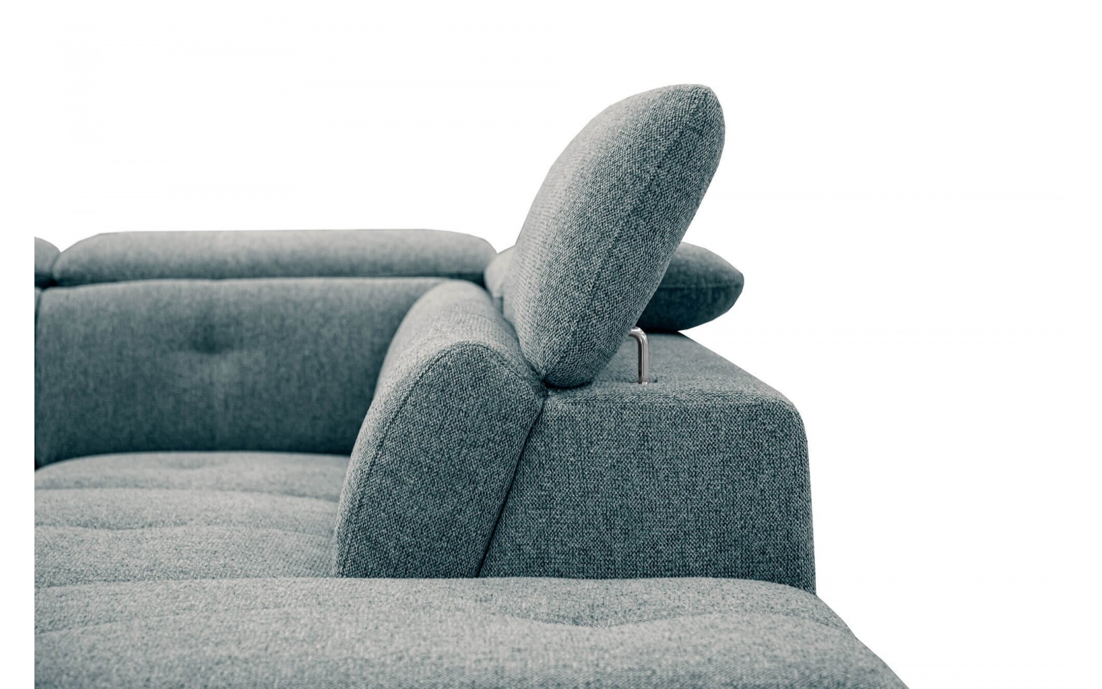 Ecksofa rechts mit verstellbaren Kopfstützen 5-Sitzer AVENA