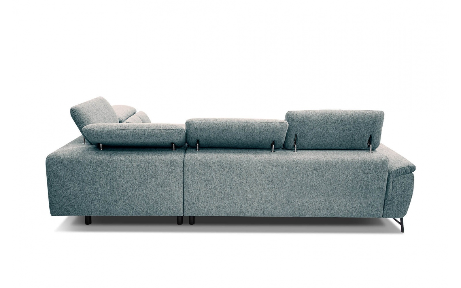 Ecksofa rechts mit verstellbaren Kopfstützen 5-Sitzer AVENA