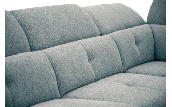 Ecksofa rechts mit verstellbaren Kopfstützen 5-Sitzer AVENA