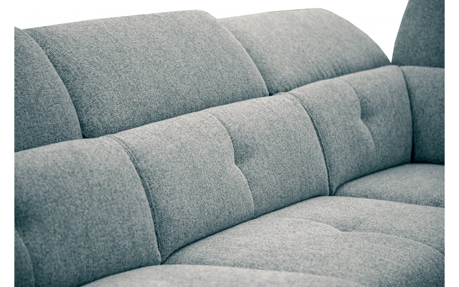 Ecksofa rechts mit verstellbaren Kopfstützen 5-Sitzer AVENA