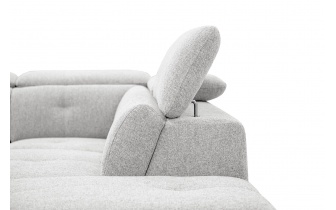 Ecksofa rechts mit verstellbaren Kopfstützen 5-Sitzer AVENA