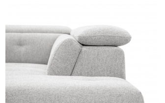 Ecksofa rechts mit verstellbaren Kopfstützen 5-Sitzer AVENA