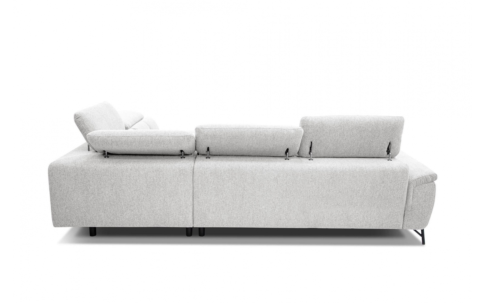 Ecksofa rechts mit verstellbaren Kopfstützen 5-Sitzer AVENA