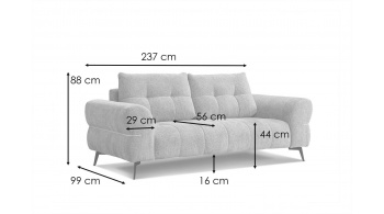 Sofa XXL 3-Sitzer SALVINI