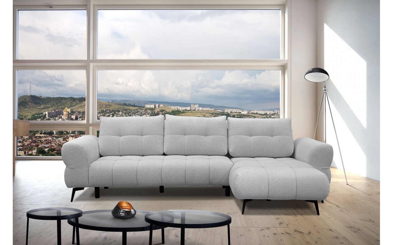 Ecksofa rechts 4-Sitzer SALVINI