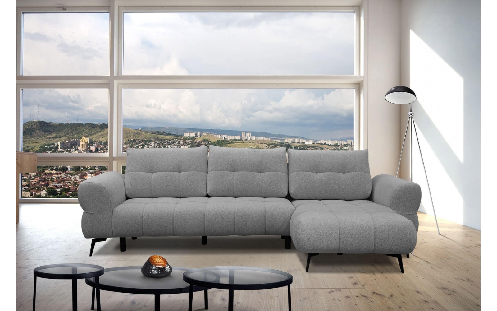 Ecksofa rechts 4-Sitzer SALVINI