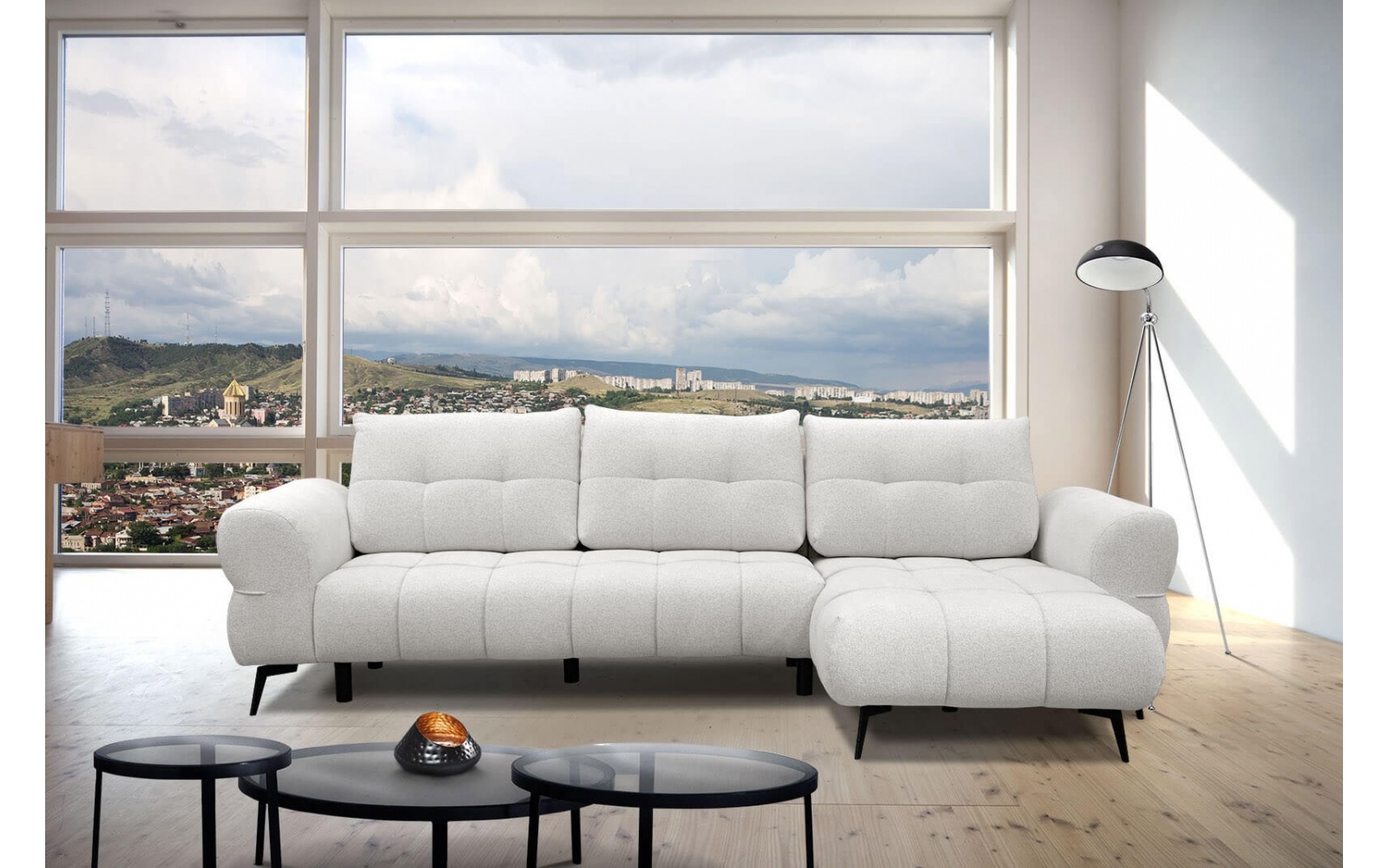 Ecksofa rechts 4-Sitzer SALVINI