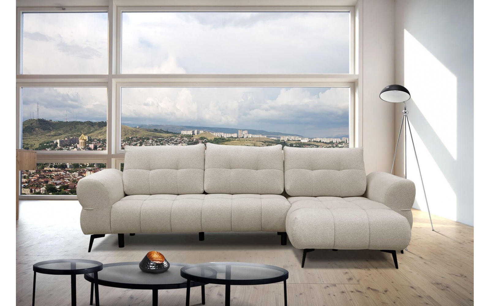 Ecksofa rechts 4-Sitzer SALVINI