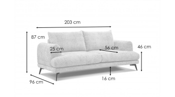 Sofa 3-Sitzer ADRIA