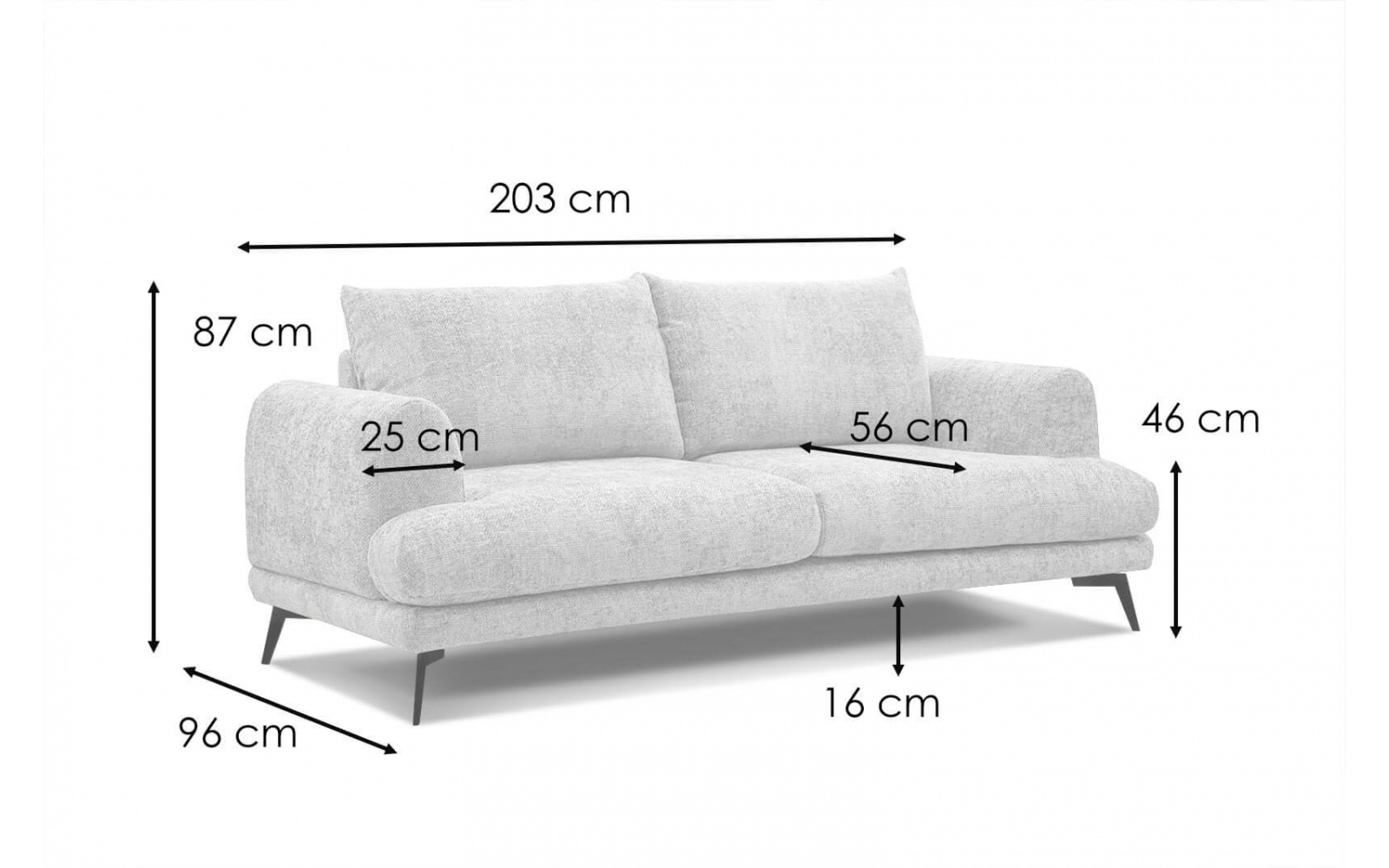 Sofa 3-Sitzer ADRIA