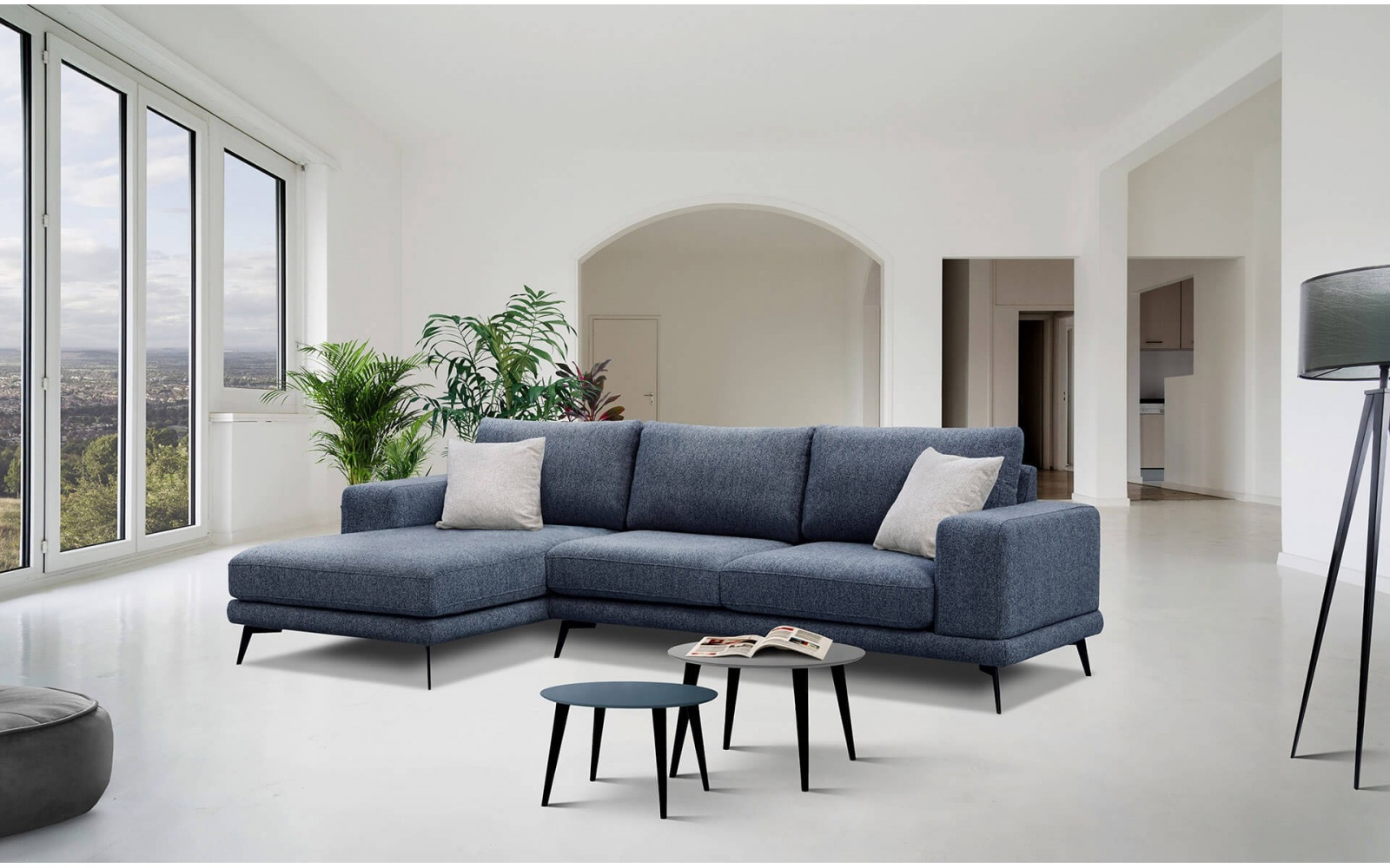 Ecksofa links 4-Sitzer MEDIOLANE