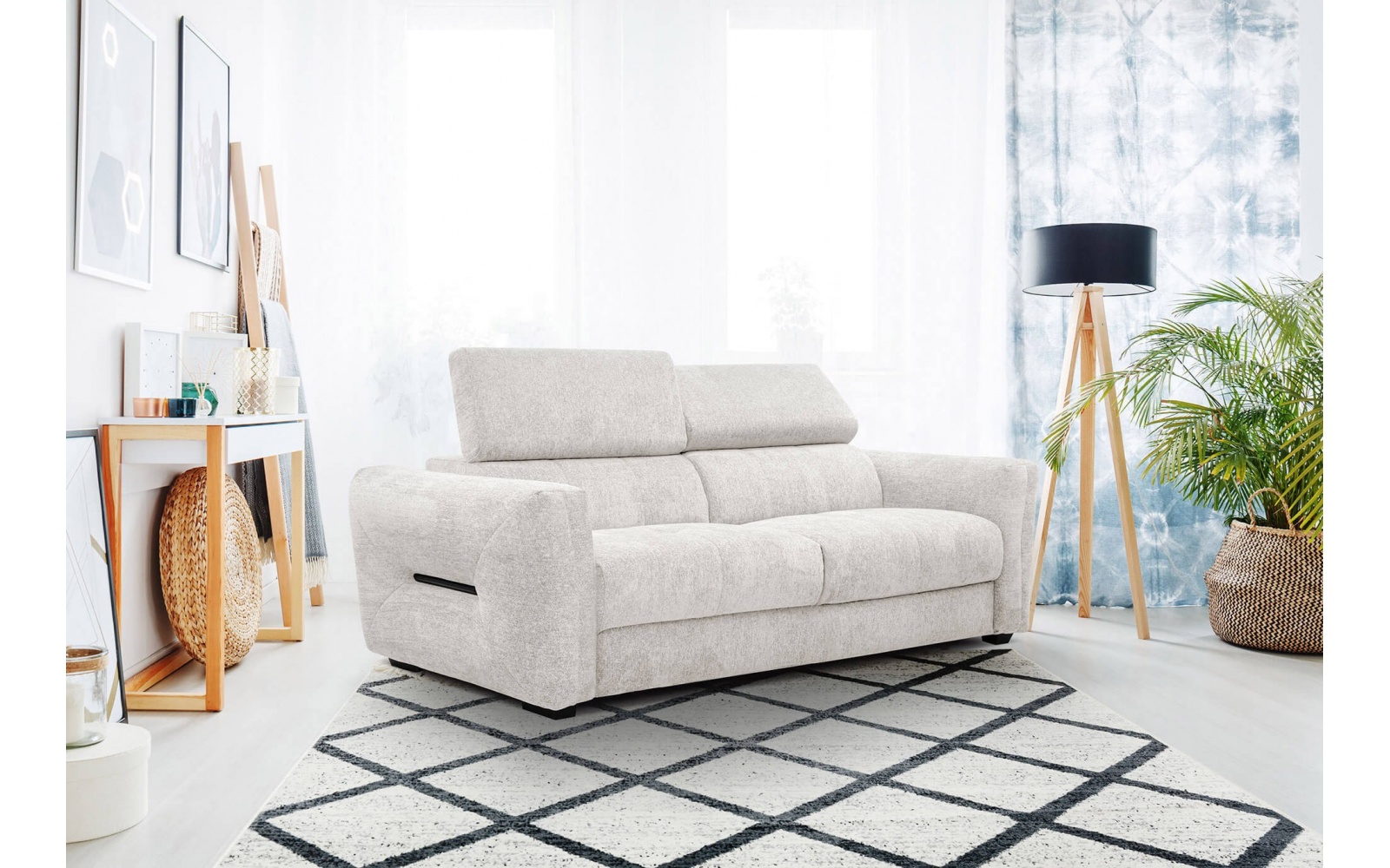 Sofa XXL 3-Sitzer mit verstellbaren Kopfstützen CALVERA