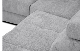 Ecksofa rechts mit verstellbaren Kopfstützen 5-Sitzer CALVERA