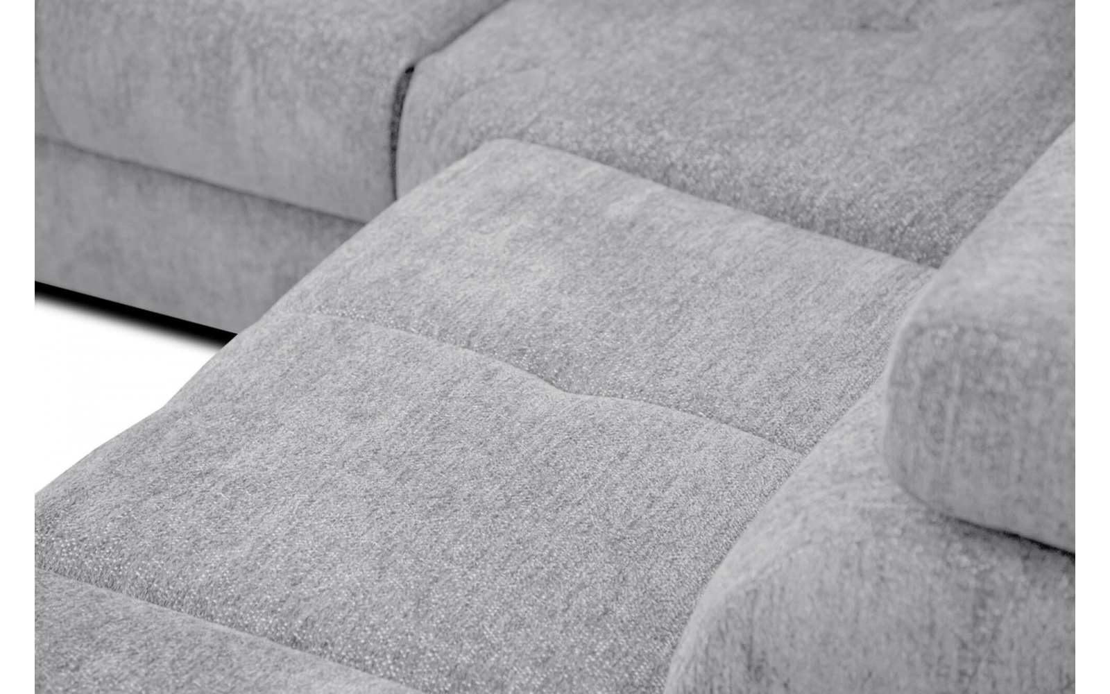 Ecksofa rechts mit verstellbaren Kopfstützen 5-Sitzer CALVERA