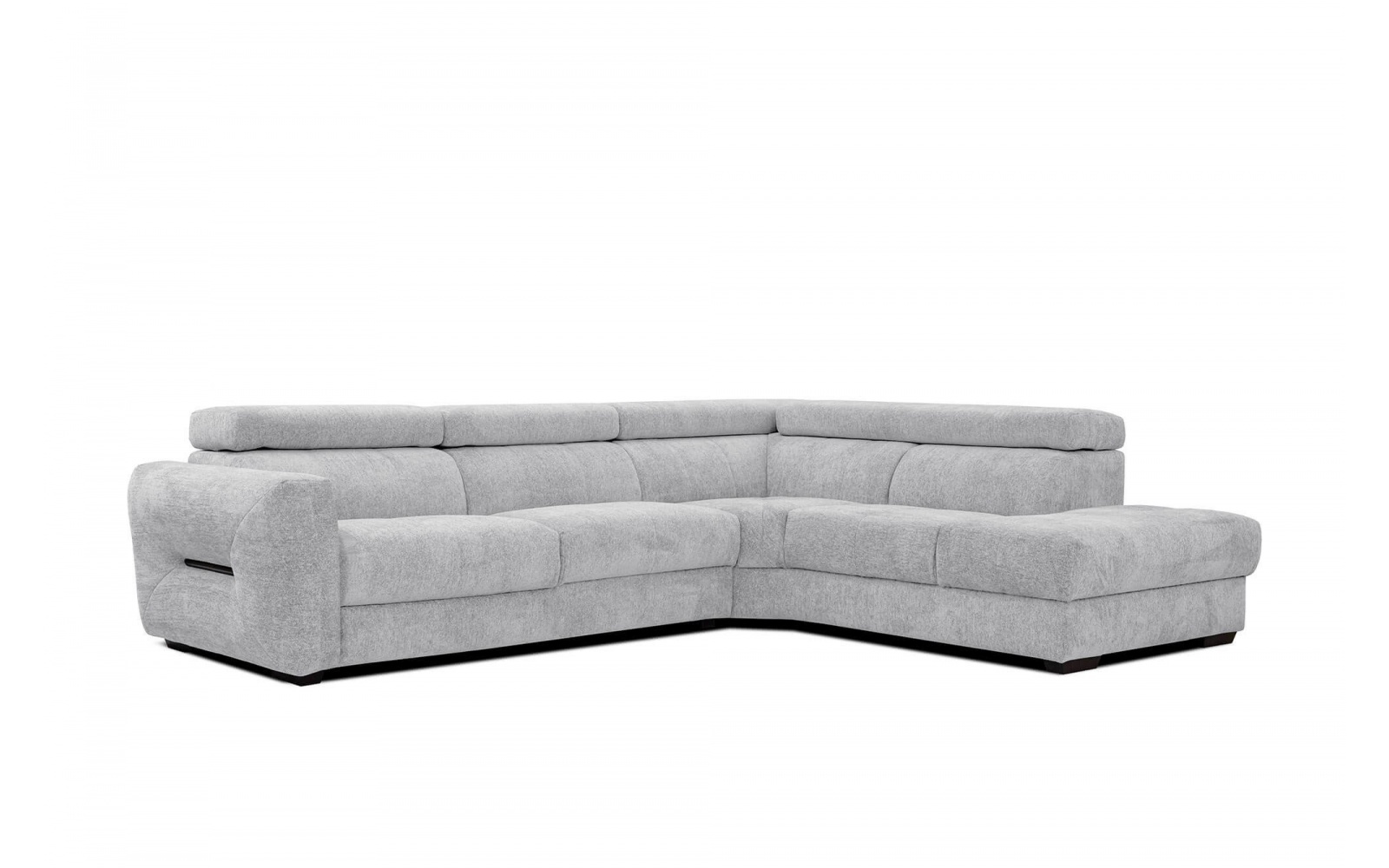 Ecksofa rechts mit verstellbaren Kopfstützen 5-Sitzer CALVERA