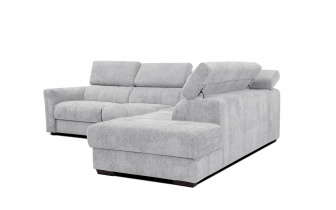 Ecksofa rechts mit verstellbaren Kopfstützen 5-Sitzer CALVERA