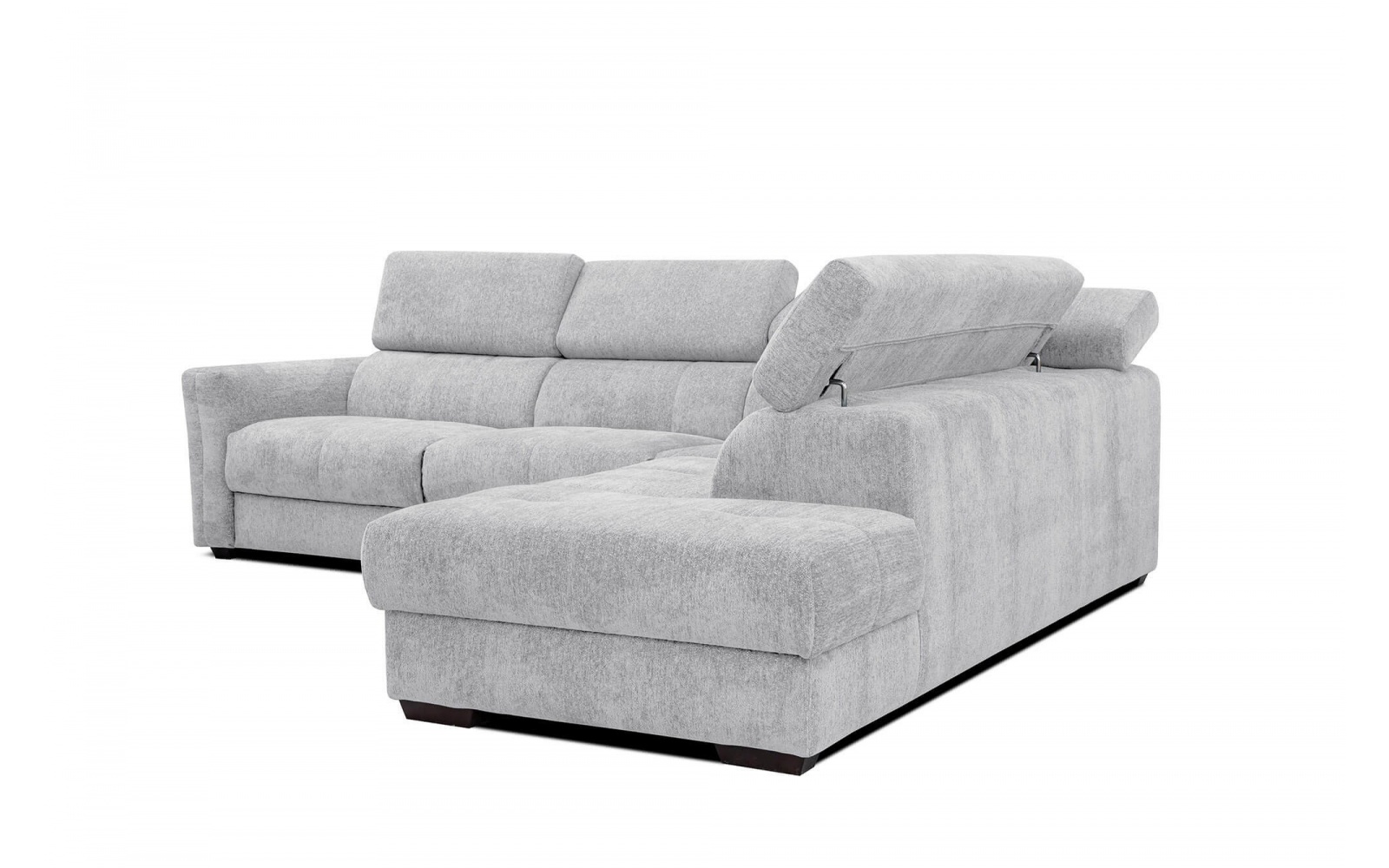 Ecksofa rechts mit verstellbaren Kopfstützen 5-Sitzer CALVERA